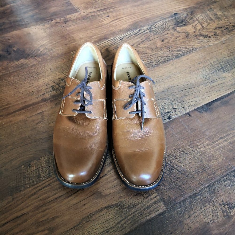 Johnston‎ & Murphy Men's Sheepskin Shoes Tan 10M